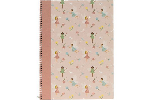 ANCOR Spiralbuch Hardcover A4 128727 Fairies Tale, liniert 80 Blatt