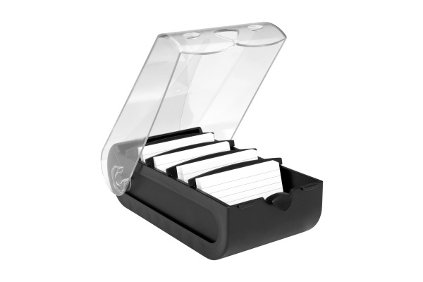 BIELLA Karteikartenbox Bunny A7 20879102U schwarz 13.2x8.5x25cm
