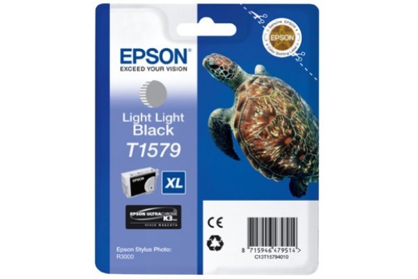 EPSON Tintenpatrone light lig. schw. T157940 Stylus Photo R3000 26ml