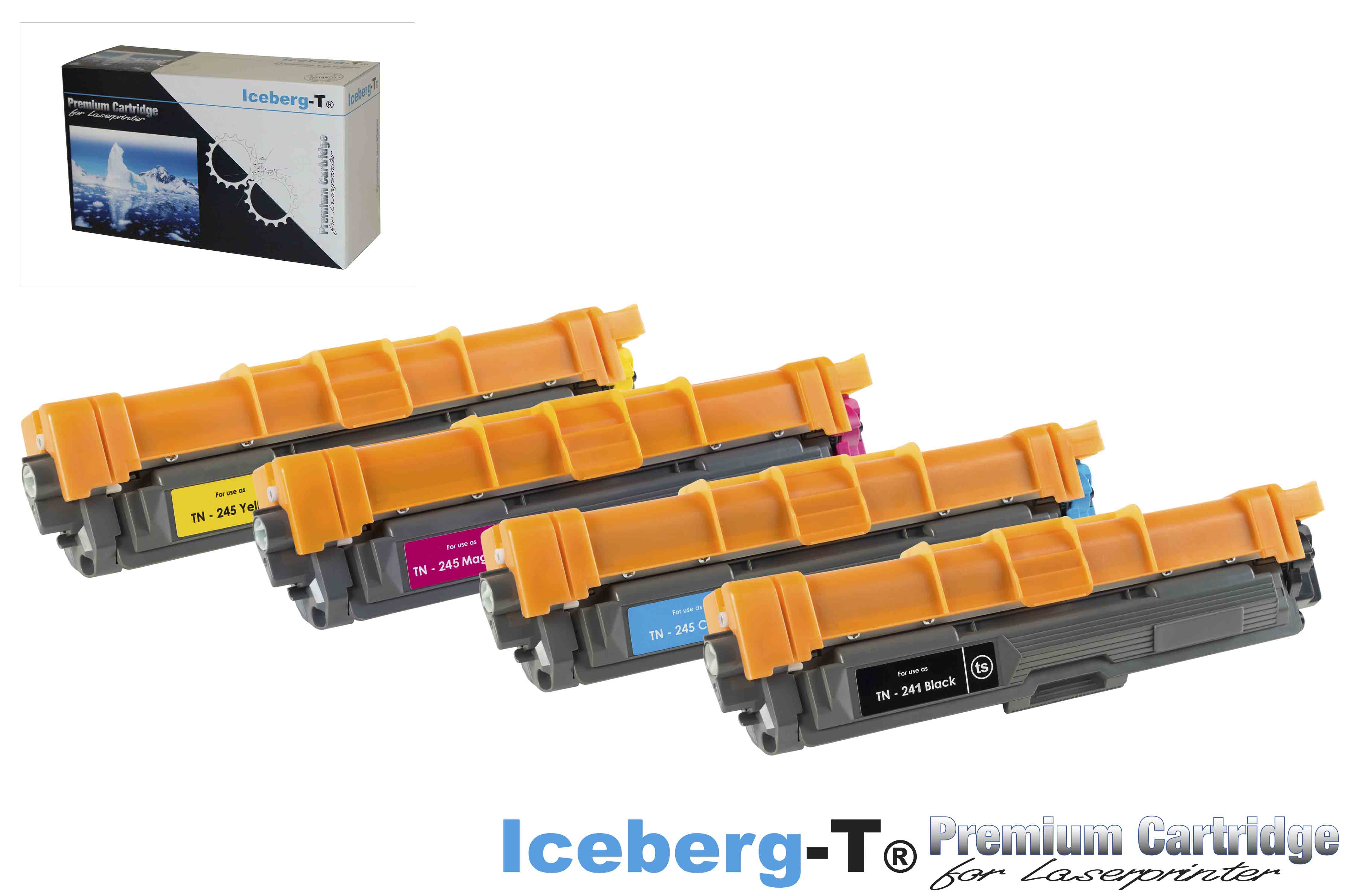 Iceberg-T Toner SET TN-245 Set mit allen vier Farben