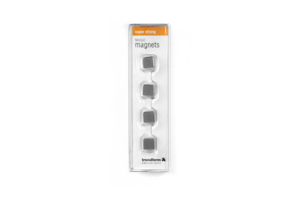 TRENDFORM Magic Magnets CUBE MM2010 4er Set silber