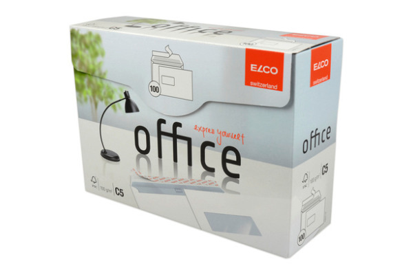 ELCO Couvert Off. Fenster links .C5 74537.12 100g, weiss 100 Stück