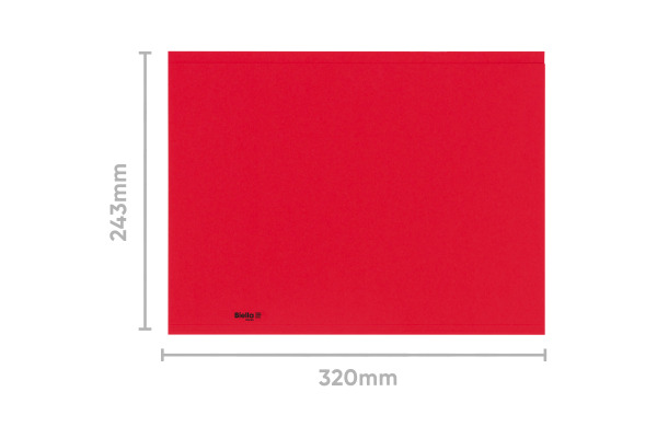 BIELLA Vertikalmappe Recycolor 25342745U 32x23,3/24,3cm, rot 100 St.