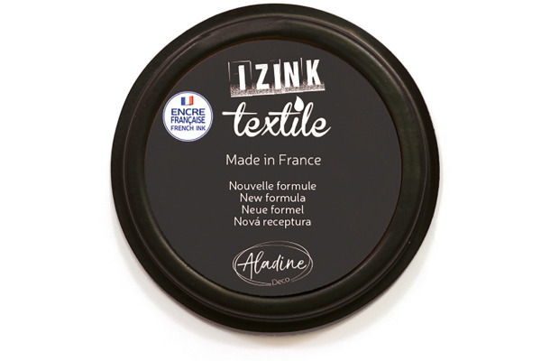 ALADINE Textilstempelkissen IZINK 19018 schwarz