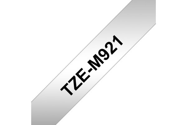 PTOUCH Flexit.lam.schwarz/matt-silber TZe-M921 zu PT 9 mm