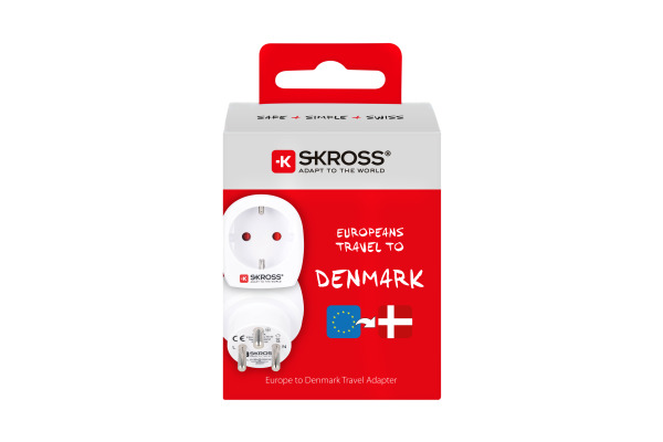 SKROSS Country Travel Adapter 1.500232E Europe to Denmark