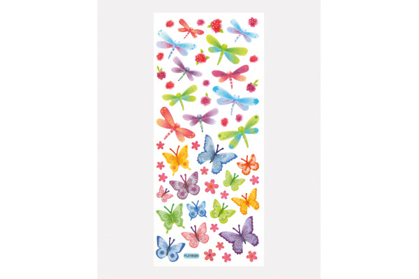 FOLIA Glitzer-Sticker 1410 Sweet Decor 5 Blatt/274 Stück