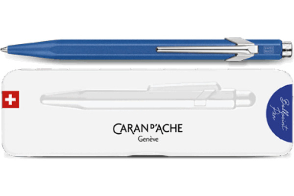 CARAN D'A Kugelschreiber 849 Colormat-X 849.635 blau, Slimpack