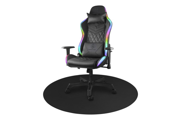 DELTACO Floorpad, round, Black GAM-125 1100x1100x3 mm