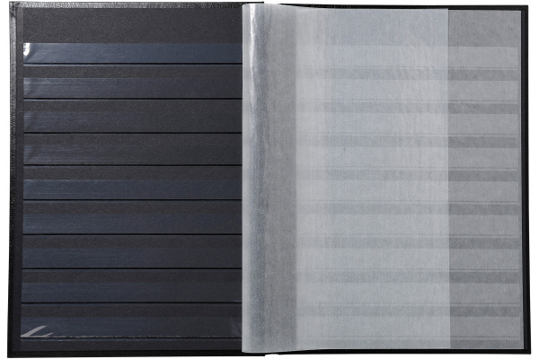 EXACOMPTA Briefmarkenalbum 22.5x30.5cm 26161E Schwarz 64 Seiten