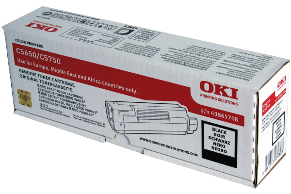 OKI Toner schwarz 43865708 C5650/5750 8000 Seiten