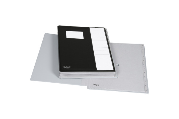 BIELLA Pultmappe Pronto A4 32041202U schwarz 12-teilig