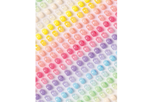FOLIA Perlen Mix Pastel 500g 32531 Jumbo Pack, 9mm