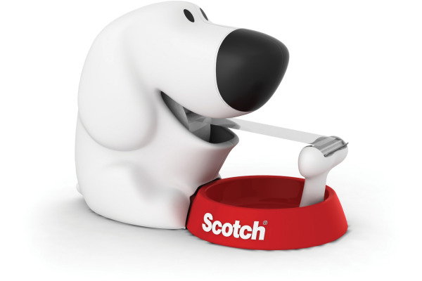 SCOTCH Dispenser Hund weiss C31 inkl.1 Rol.Magic 810 19mmx7.5m