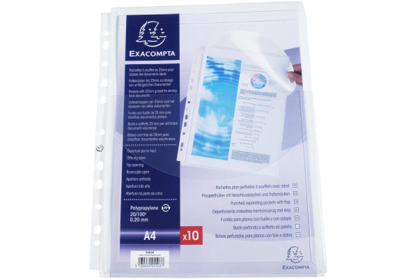 EXACOMPTA Schutzhülle A4 5503E 25mm 10 Stück