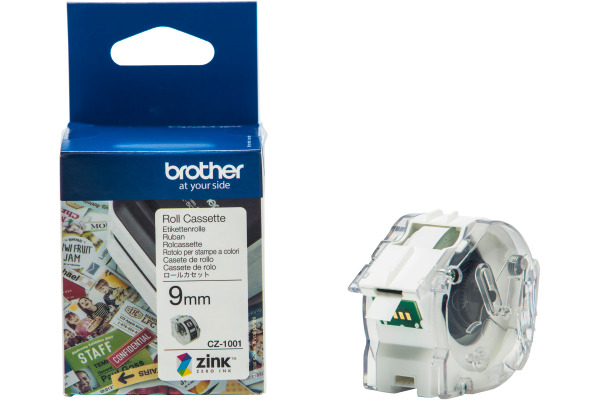 BROTHER Colour Paper Tape 9mm/5m CZ-1001 VC-500W Compact Label Printer