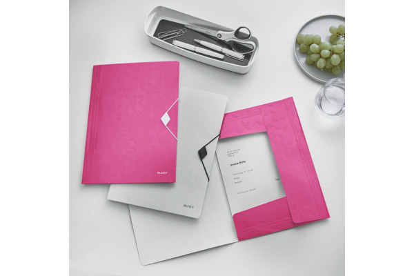 LEITZ Gummibandmappe WOW A4 45990023 pink für 150 Blatt