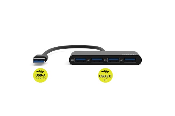 PORT USB Hub 4-ports USB 3.0 900121 black