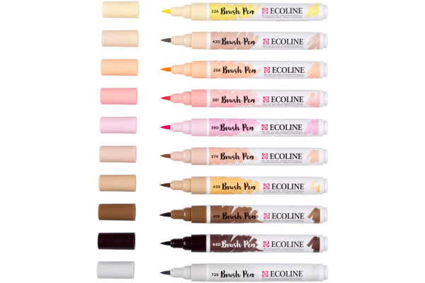 TALENS Ecoline Brush Pen Set 11509816 ass. Skin 10 Stück