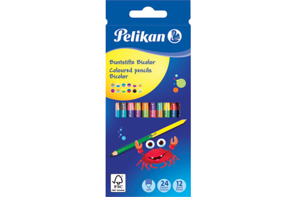 PELIKAN Farbstifte Bicolor 700146 12 Stiften