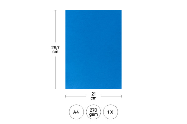 I AM CREA Fotokarton A4 29030183 270g, himmelblau