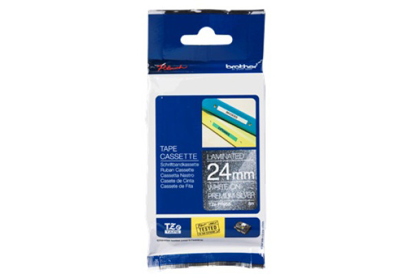PTOUCH Band weiss/silber TZE-PR955 PT-P710BT 24mm