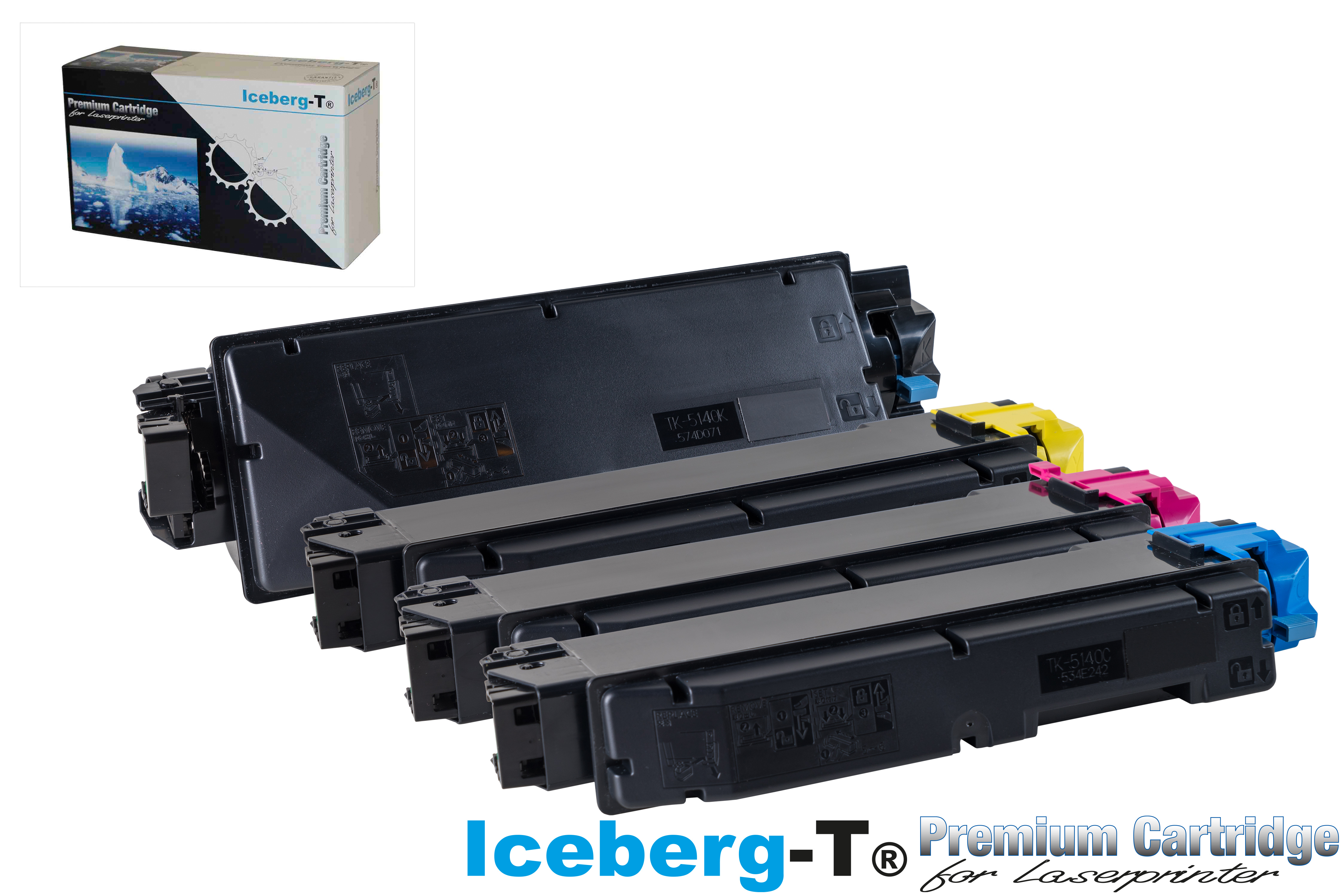 Iceberg-T Toner TK-5140K Set mit allen vier Farben