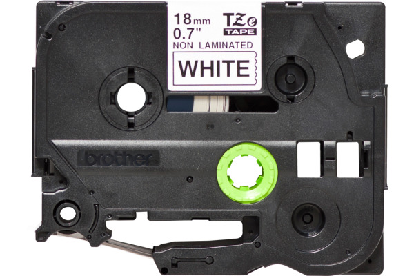 PTOUCH Band,nicht lam. schwarz/weiss TZe-N241 PT-300 18 mm