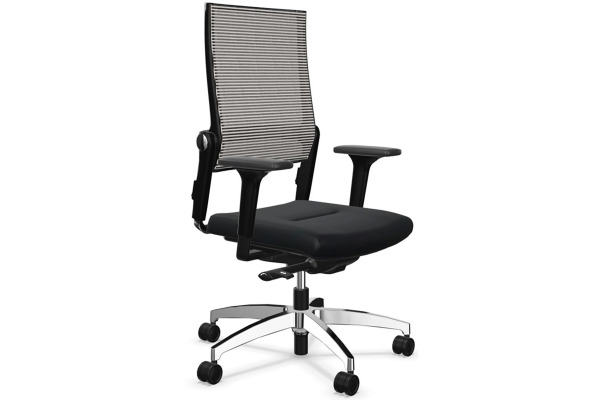 DAUPHIN Bürodrehstuhl Lordo Flex LO3017 07 grau/schwarz
