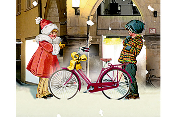 COPPENRAT A4 Adventskalender 95320 Weihnachtliches Stadtpanorama