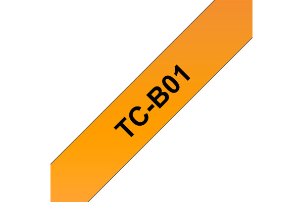 PTOUCH Band,lam.,fluor. schw./orange TC-B01 PT-3000 12 mm