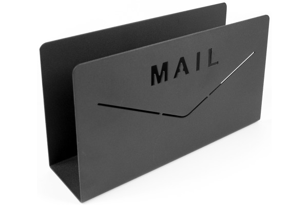 TRENDFORM Briefständer Mail GK3513 schwarz Metall 18x10x5cm