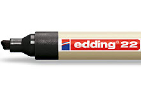 EDDING Permanent Marker 22 1.0-5.0mm 22-E4 4-farbig ass.