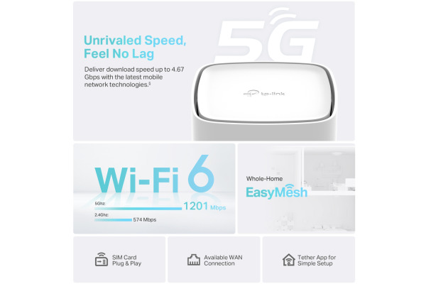 TP-LINK 5G Wireless DB Gigabit Router ARCNX200 AX1800