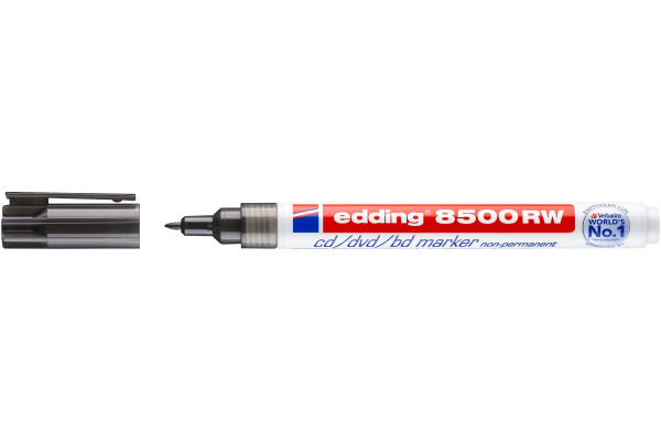 EDDING Marker 8500RW CD/DVD/BD 1mm 8500-1 schwarz non-perm.