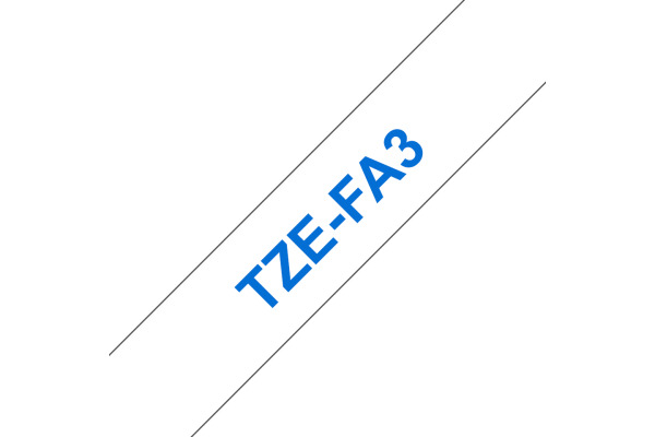 PTOUCH Textilband blau/weiss TZe-FA3 zu PT200,300,500,400 Länge: 3m