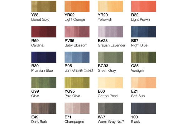 COPIC Marker Ciao 22075714 20er Set Liebe