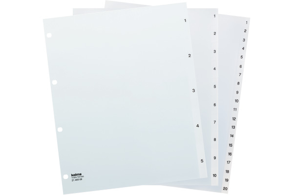 KOLMA Register Vista A4+ 21.410.00 transparent 1-10
