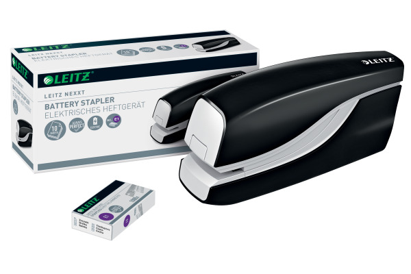 LEITZ Elektrohefter NeXXt WOW 5566 55661095 schwarz 10 Blatt