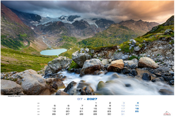 CALENDARI Bildkalender 2027 36206097 Mountain Waters ML 45x34cm