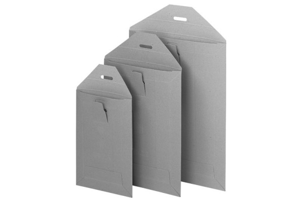 BRIEGER Versandtaschen 357x480mm 54132 grau, 500g 50 Stück