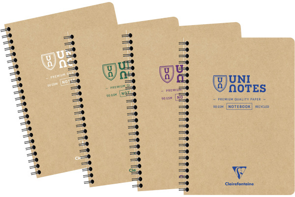 CLAIREFON Spiralbuch Uni Notes A5 9851C braun, liniert 80 Blatt