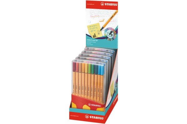 STABILO Fineliner Point 88 0.4mm 8820-03 20 Farben, Box