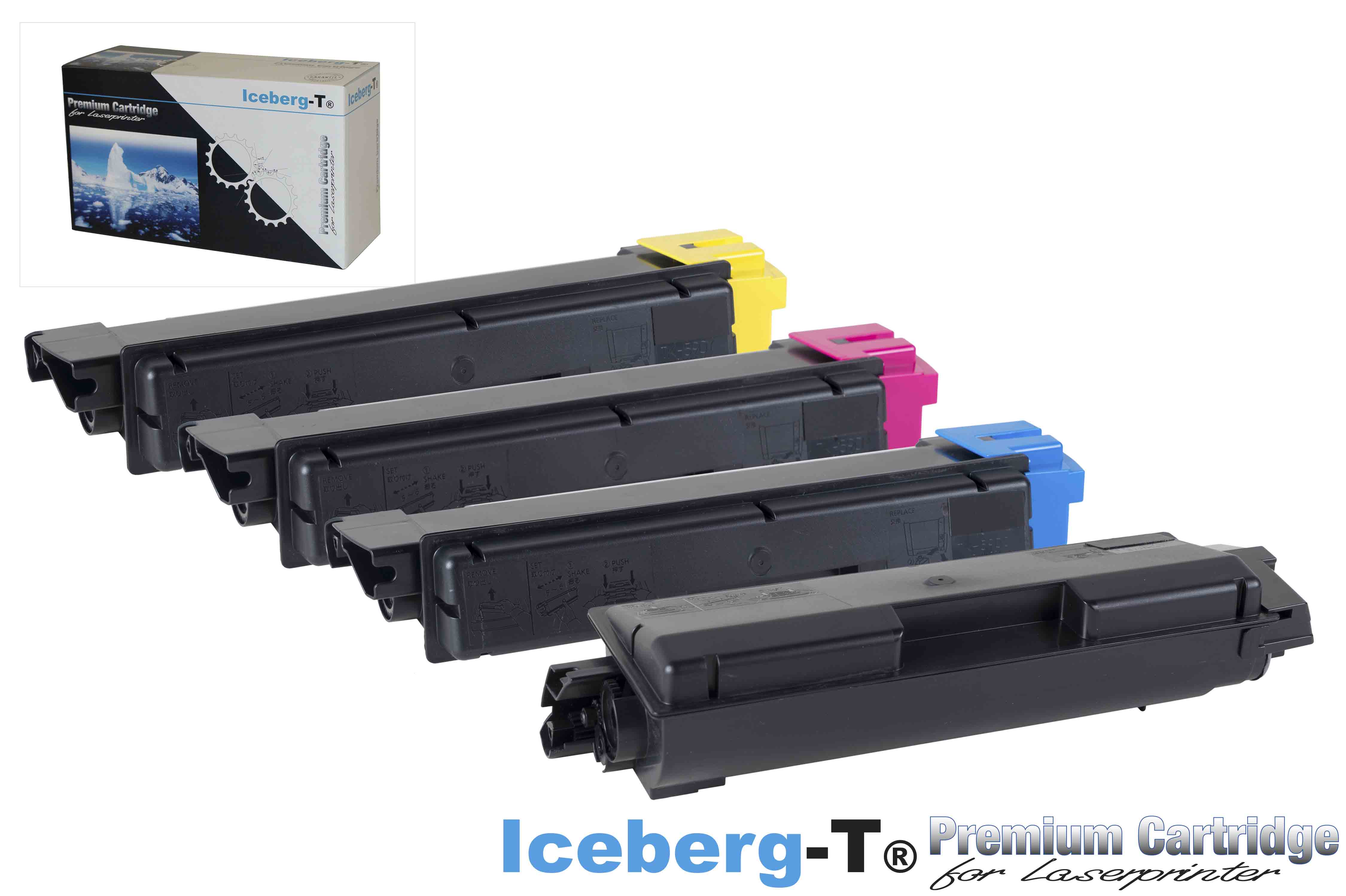Iceberg-T Toner SET TK-590 Set mit allen vier Farben