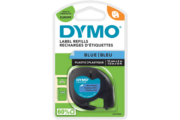 DYMO Schriftband LetraTag 12mmx4m S0721650 blau