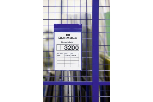 DURABLE Kennzeichnungstasche A4 174707 plus, hoch 10 Stück