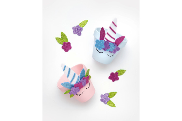 FOLIA Moosgummi 20x29cm 231909 Magic Glitter, ass. 5 Blatt