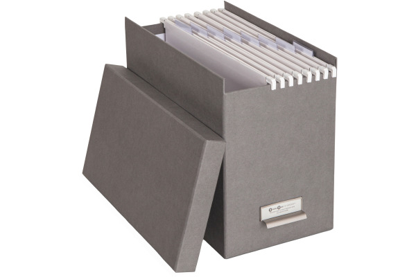 BIGSO BOX Hängemappenbox 15859400 8 Hängemappen 35x18.5x27grau