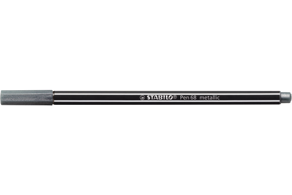 STABILO Fasermaler Pen 68 1mm 68/805 metallic silber