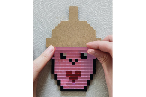 ALADINE Pixel Art Set Kawaii 85614 Spiegel-Mosaik 4 Stück